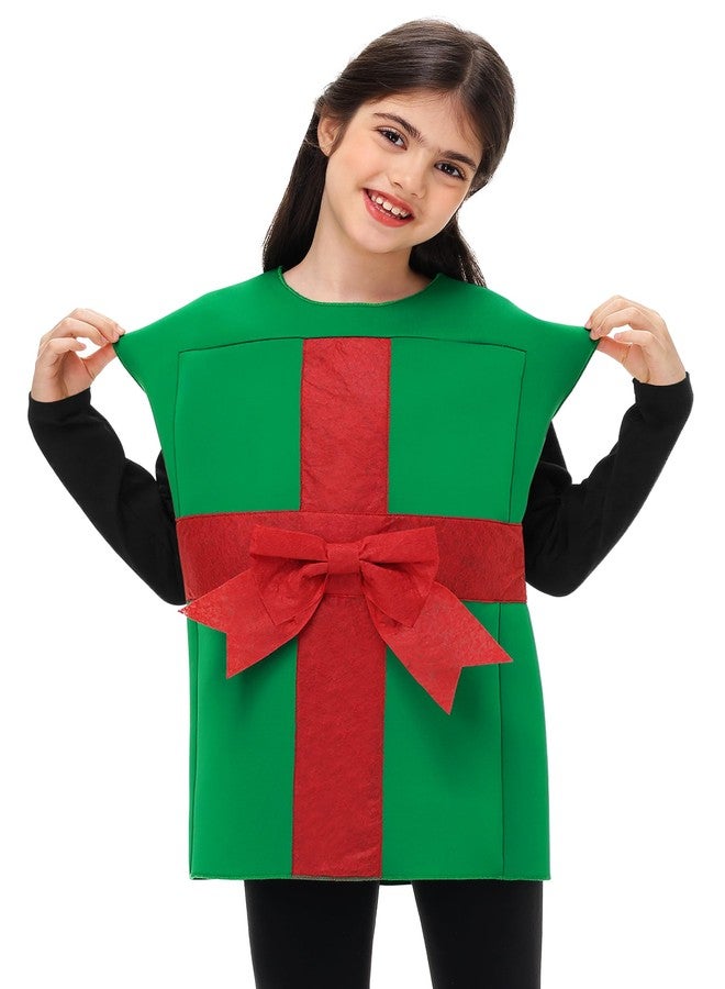 AOBUTE Girls Boys Christmas Gift Boxes Xmas Cosplay Dress Outfit Theme Parties Sleeveless Dress Top L - Image 2